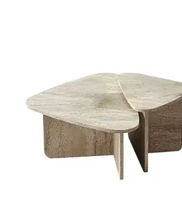 Sada konferenčních stolků Ballare Set - Travertine
