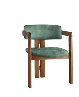 Jídelní židle CO Green and Walnut