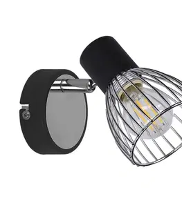 Nástěnná lampa 1X40W E14 černá + chrom MODO