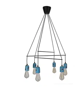 Závěsná lampa Vider černá 6x40W e27