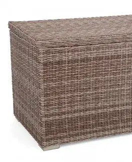 Zahradní úložný box polyratan 1037 l
