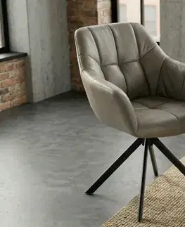 Otočné jídelní křeslo 2 ks KOKALOS Dekorhome