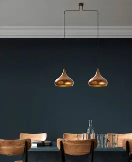 Závěsný lustr Muba - 11551, měděná