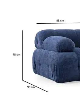 Křeslo / Jednomístná pohovka Petite 1R - Night Blue