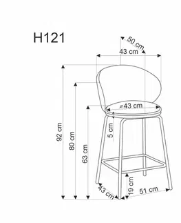 Barová židle H121 Halmar