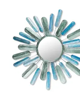 Dekorativní kovový doplněk na zeď Metal Art Mirror Sun