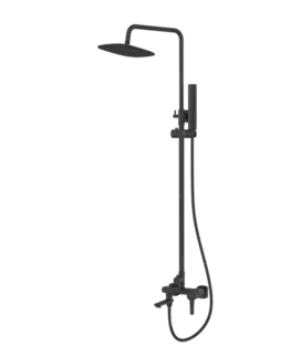 INVENA Sprchový sloup GLAMOUR TREND s baterií, černá AU-05-B04-V