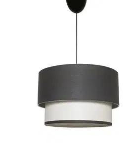Závěsný lustr SP286 antracitová, bílá