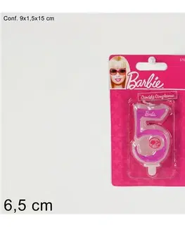 PROHOME - Svíčka dortová 5 Barbie