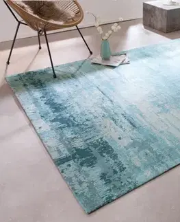 Estila Retro designový koberec Vernon tyrkysové barvě obdélníkového tvaru 240cm