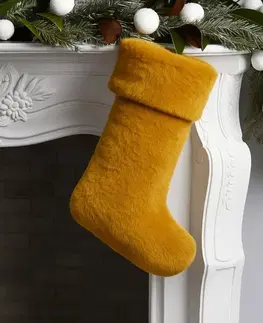 Christmas Stocking Pelush - Mustard
