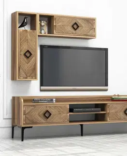 TV stěna / Sestava pod TV Samba - Walnut