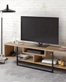 TV stolek Asal (150) - Walnut, Black
