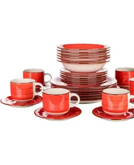 Banquet 30dílná jídelní sada Spiral Red