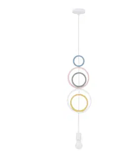 Závěsná lampa Hoops 5, 1x20W, E27, iq, dětská, mix barev