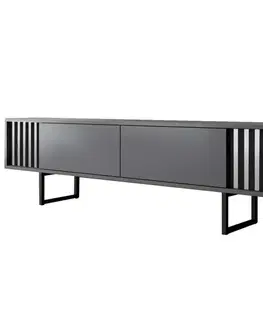 TV stolek Chrome Line - Anthracite, Black