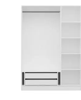 Šatní skříň Kale 3 Mebran Kapak 190 - White