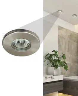 Stropní svítidlo saténový nikl kulaté sh-06 hermetické IP65