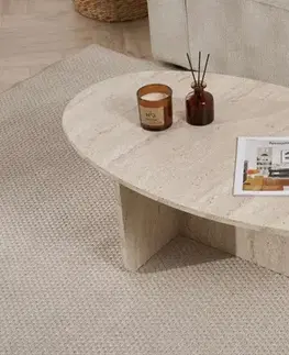 Konferenční stolek Orba - Travertine