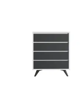Komoda Suvera - White, Anthracite