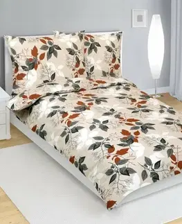 Bellatex Bavlněné povlečení Podzimní listí, 140 × 200, 70 × 90 cm