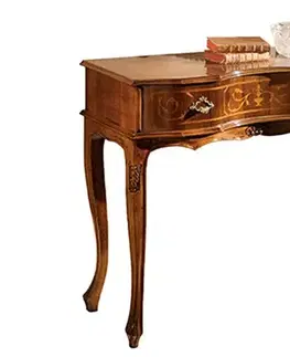 Estila Luxusní klasický konzolový stolek Clasica se šuplíkem as vyřezávanými nožičkami 87cm