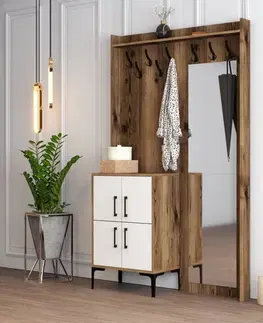 Předsíňová stěna Berlin BC - Walnut, White