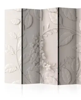 Paraván Paper Flowers (Cream) Dekorhome