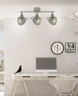 Nástěnná lampa 3X50W GU10 betonově šedá PENT