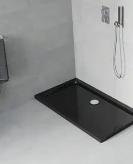 MEXEN Flat sprchová vanička obdélníková slim 120 x 70, černá 40707012