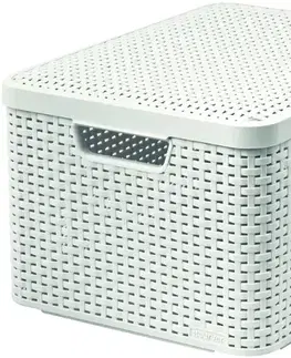 CURVER - Box úložný s víkem STYLE L krémový