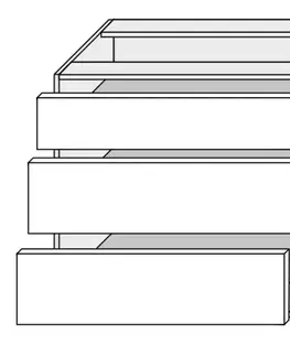 ArtExt Kuchyňská skříňka spodní BONN | D3M 90 Barva korpusu: Grey