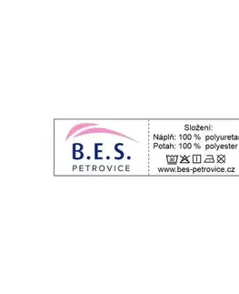 B.E.S. Petrovice Vrchní matrace topper Visco exklusive, 90 x 200 cm