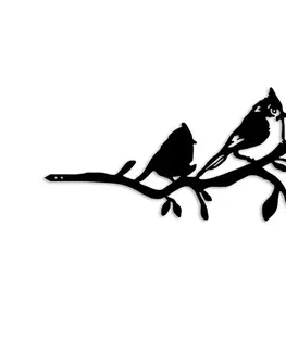 Zahradní dekorace Bird On The Branch 07 - Black
