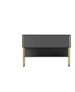 Komoda Luxe Anthracite and Gold
