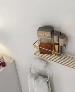 Nástěnná police Banyo Makyaj Rafı, Baharatlık - Gold