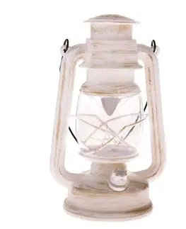 Lucerna s LED světlem Provence, 14 x 24,5 x 10,5 cm, 10 LED, teplá bílá, plast