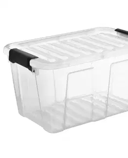 PLAST TEAM - Box úložný 31l s klipem HOME plastový