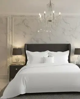 Kvalitex Saténové povlečení Luxury Collection bílá, 240 x 200 cm, 2 ks 70 x 90 cm