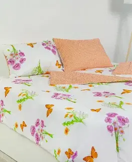 Stanex CLASSIC letní set Jaro oranžová, 140 x 200 cm, 40 x 60 cm
