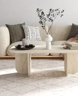 Konferenční stolek Becaj - Travertine