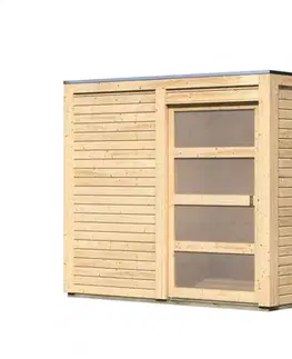 Dřevěný zahradní domek QUBIC 1 Lanitplast