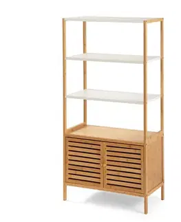 Koupelnový regál WABISABI HIDE NORDIC 4, bambusový