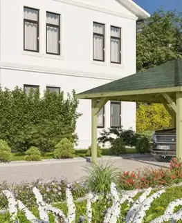 Dřevěný přístřešek / carport 431 x 778 cm Dekorhome