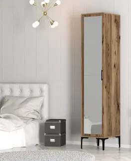 Šatní skříň Kumsal R - Walnut