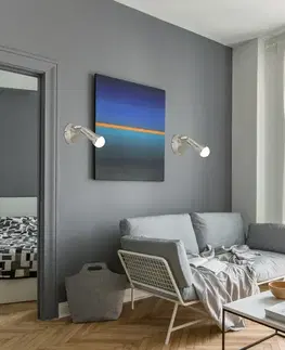 Nástěnná lampa 1X40W E14 Saténový nikl ARC