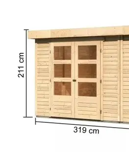 Dřevěný zahradní domek RETOLA 4 Lanitplast