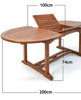 Zahradní stůl rozkládací D1044 Dekorhome