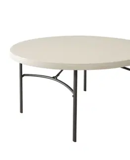 Skládací stůl 152 cm bílá / černá Dekorhome