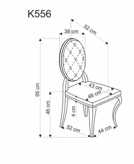 Jídelní židle K555/K556 Halmar